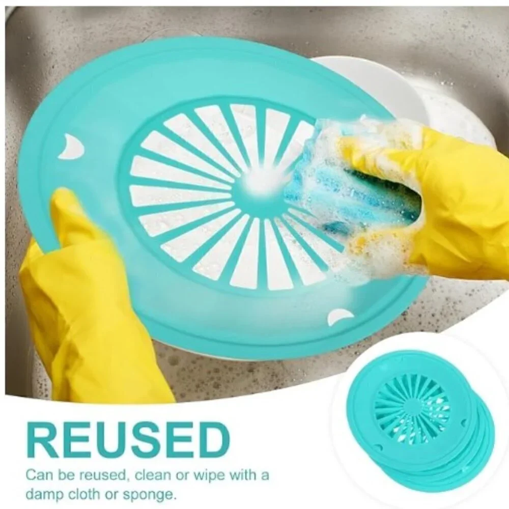 TURQUOISE REUASBLE PLATE HOLDERS PLASTIC SET 4